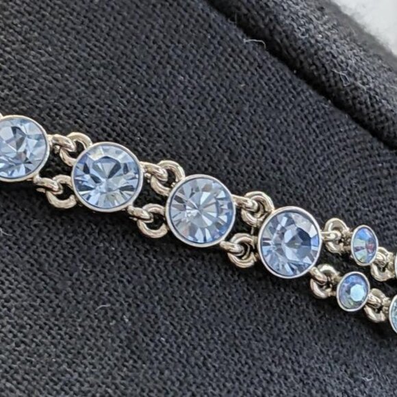 GIVENCHY NECKLACE IN BLUE CRYSTALS  NOWT - Picture 4 of 9